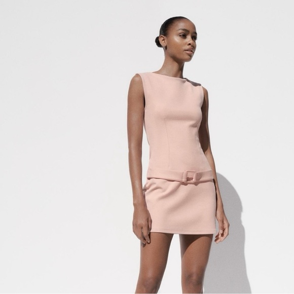 Zara Blush Pink Mini Dress - Picture 1 of 6